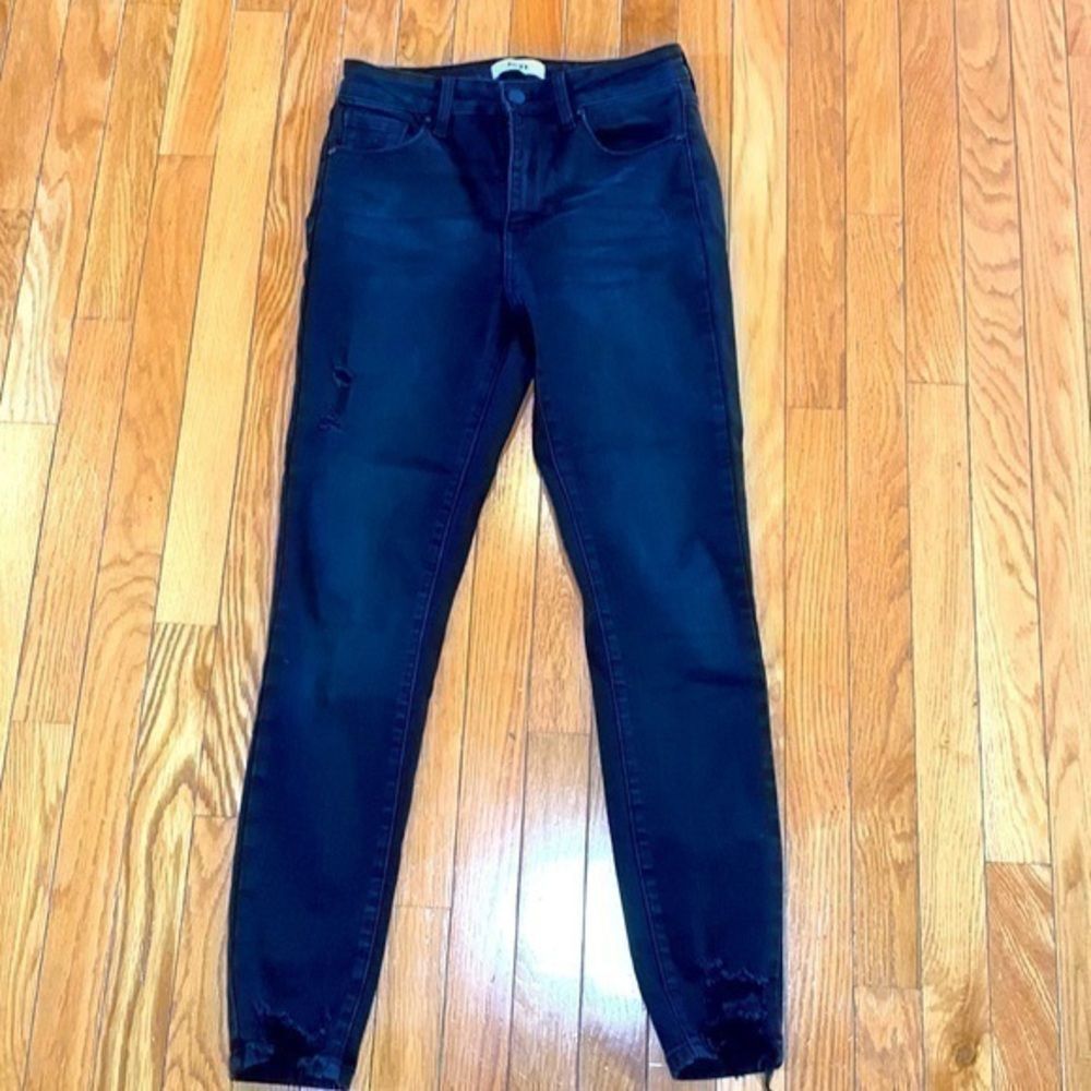 JBD Just Black Denim Jeans Distressed Destroyed Skinny Womens Sz 27